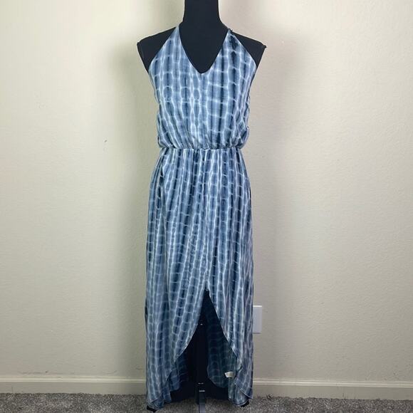 Francesca's Collections Dresses & Skirts - Francesca’s Alya blue tie dye halter maxi dress women’s M